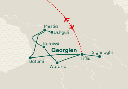 Karte Georgien