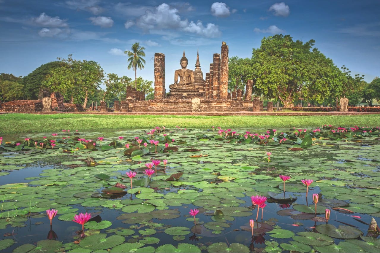 Thailand Sukothai Teich