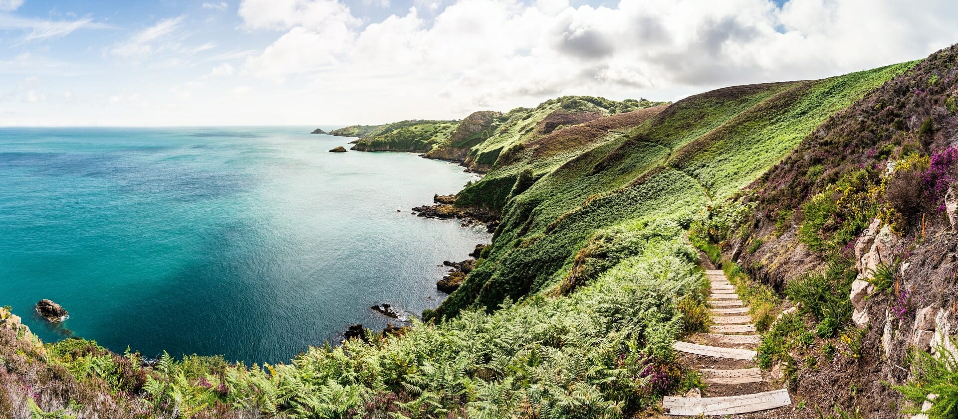 Kanalinseln Jersey Kstenlandschaft Bouley Bay Gorey Bay